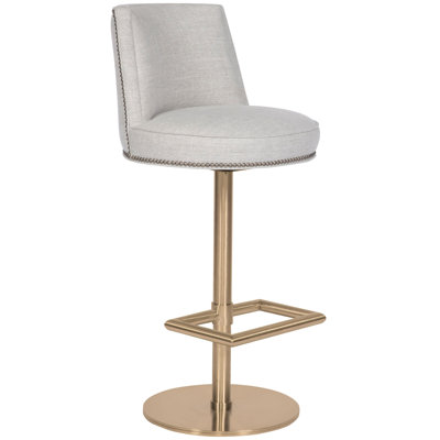 Donegal By Michael Weiss Swivel Upholstered Stool with Metal Frame