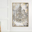 «Fashion and Glam Calligraphy Chandelier» - Impression sur toile-50590029-50590038