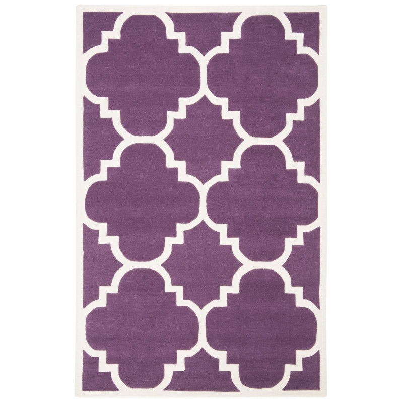 Carolene Hand Tufted Wool Geometric Rug, Rectangle 8' x 10'