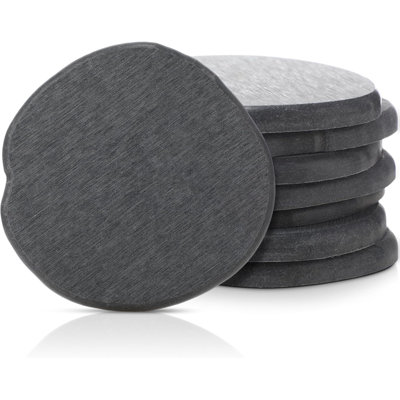Ensemble de 8 sous-verres gris diatomacées