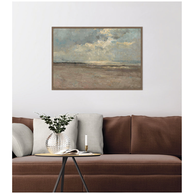 «Reflections on the Sea» par ALbert Baertsoen par Nostalgia Prints, reproduction d'art sur toile encadrée
