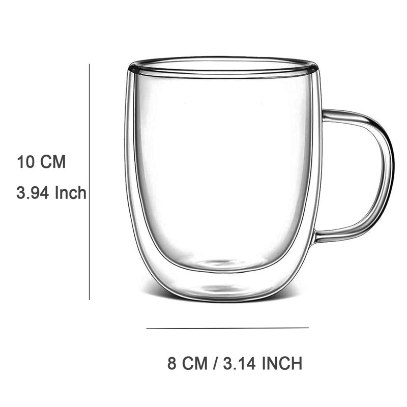 Ovaish Glass Coffee Mug