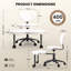 Ergonomic Cross Legged Office Chair with Wheels - Adjustable Height for Meditation, ADHD Desk & Yoga - Wide Criss Cross Design with Lumbar Support, Kneeling Chair-2018257509
