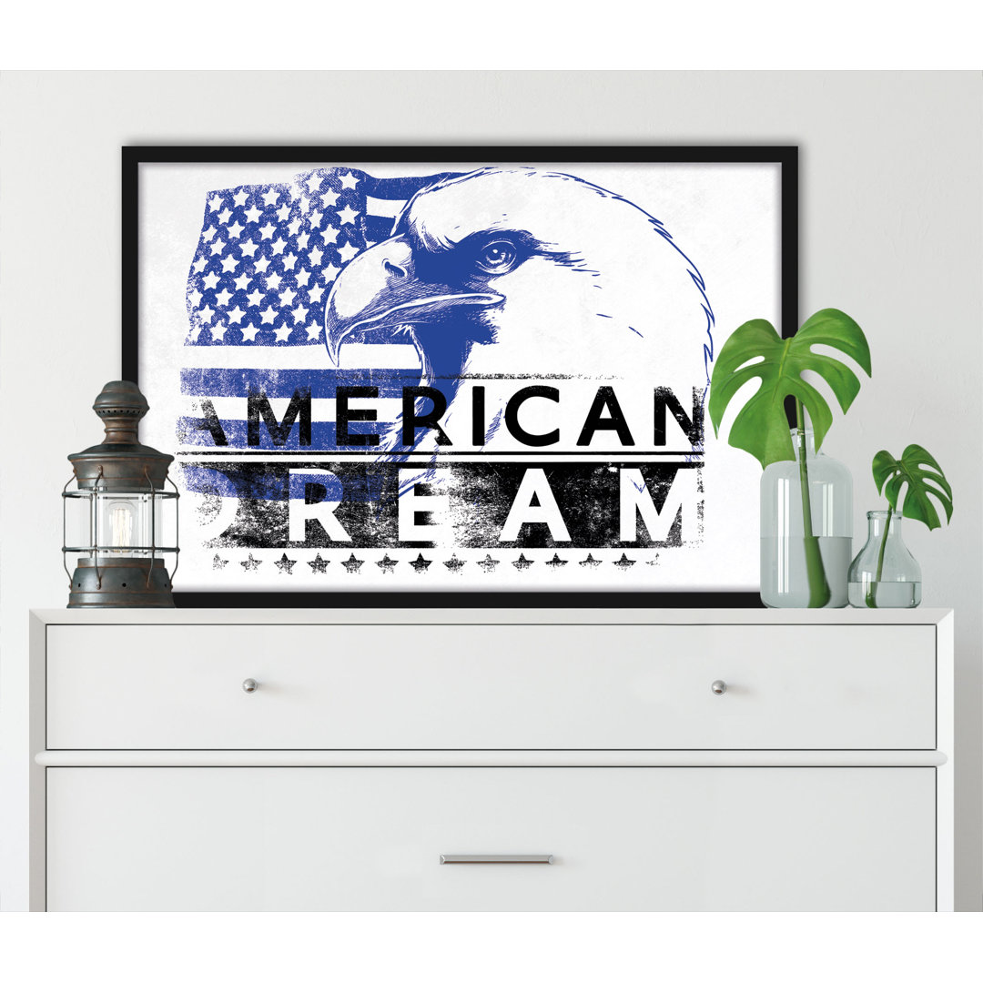 Gerahmter Grafikdruck American Dream Light