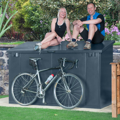 Access 6 ft. W x 3 ft. D Pent Metal Bike Shed