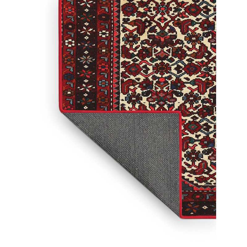 Tapis oriental oriental / noir / crème, Rectangle 5 pi x 7 pi