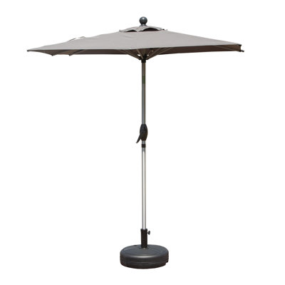 Rectangular Outdoor Patio Umbrella with Tilt & Crank Lift,  UV-Resistant Garden Shade