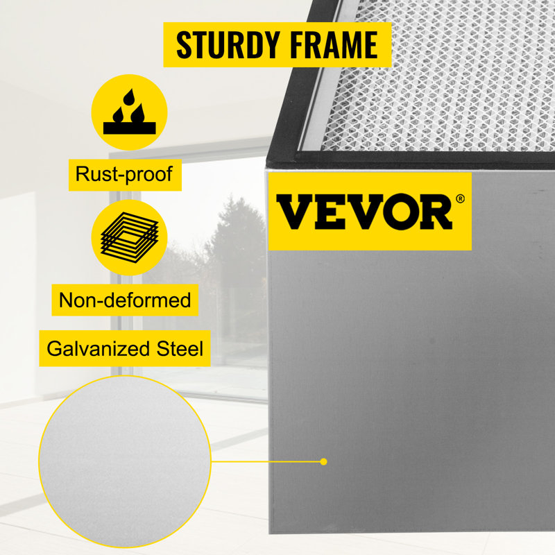 Large Silver HEPA Air Purifier Filter