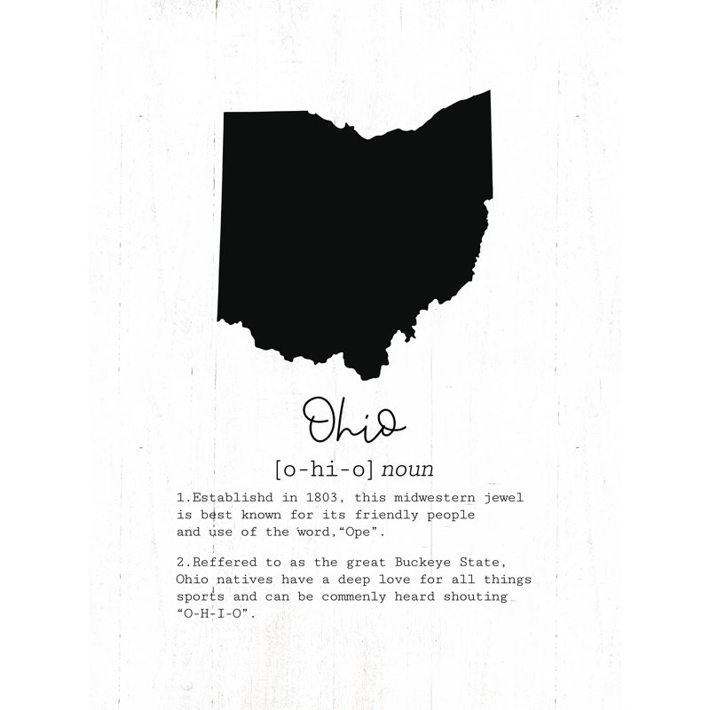 Ohio State, impression sur toile tendue, L 36 po x H 48 po