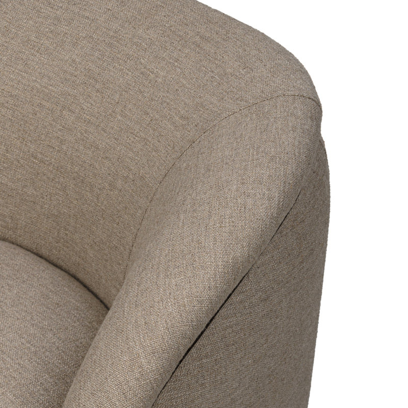 Laurrey Swivel Chair-Monte Navy, Alcala Taupe Polyester Blend