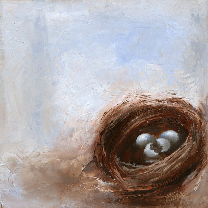 Nested Eggs I by Liz Nichols - Wrapped Canvas Art Print, 122cm H x 122cm W