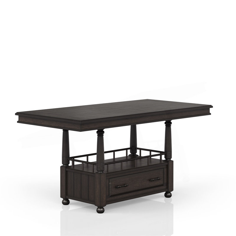 Deep Coffee Counter Height Dining Table