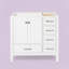 Cambridge Left Offset 36" Single Bathroom Vanity Base Only-1452540432