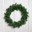 Pre-Lit Battery Operated Lush Pine Artificial Christmas Wreath - 24" - Clear Lights