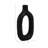 Ceramic Textured Cutout Vase, Oval-1746432321