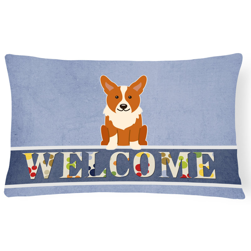  Coussin Corgi Welcome