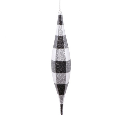 13'' Striped Holiday Shaped Ornament