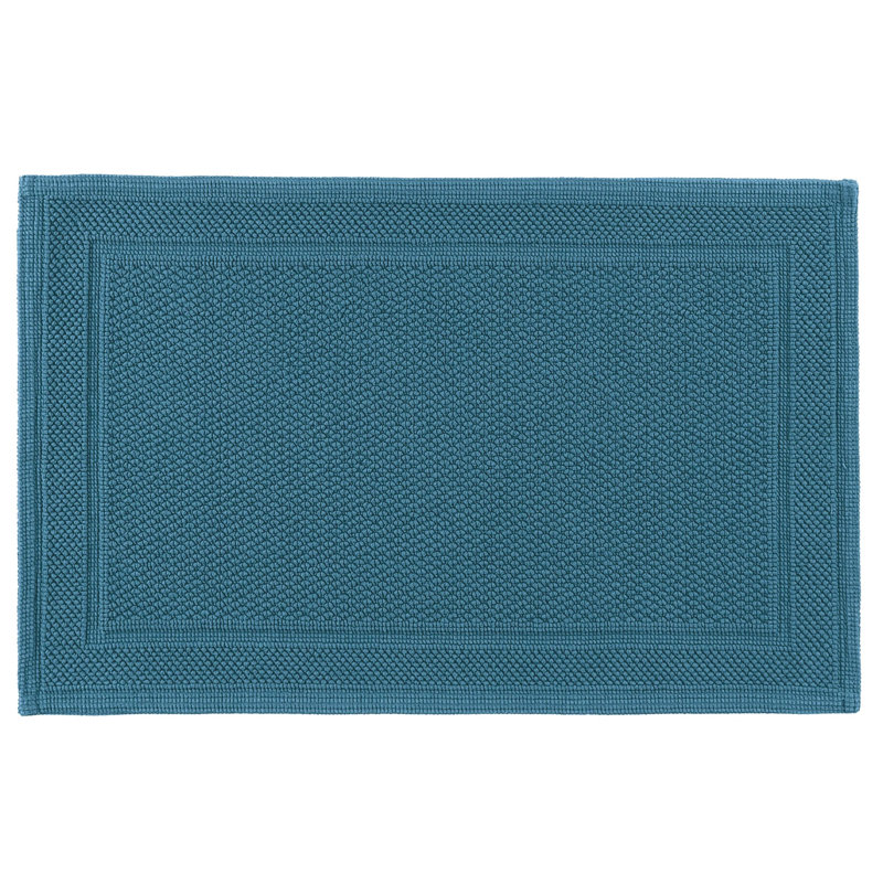 Bee Waffle Bath Rug, 28" W x 55" L, Fog