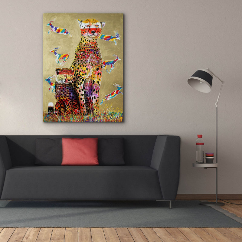 Sur toile, H 54 po x l 40 po x P 1,5 po