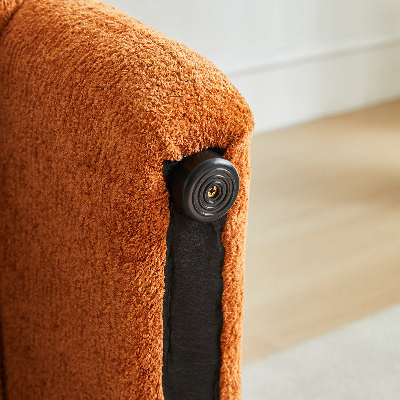 Causeuse en velours 59 places à 2 places 59,06 po avec base de rangement, coussins amovibles, pieds en caoutchouc anti-égratignures pour petits espaces