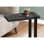 Table à collation en stratifié noir pour la chambre à coucher - Style robuste et moderne avec un look contemporain