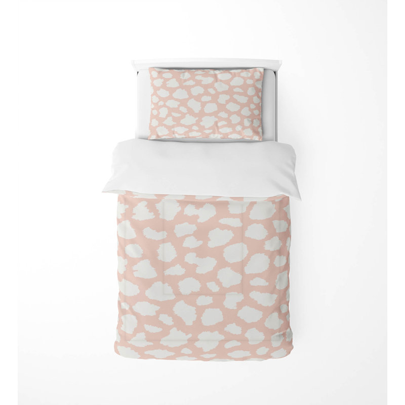 Ensemble d'édredon léger Animal Spot, Rose
