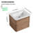 Wall-Mounted Floating Bathroom Vanity with Ceramic Top-994587944