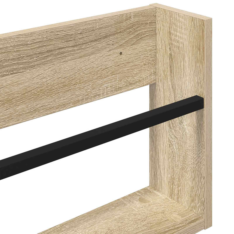 Wood Magazine Rack, Beige