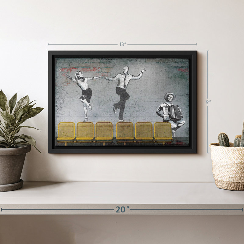 «Ballroom Dancers», reproduction sur toile, H 9 po x l 13 po