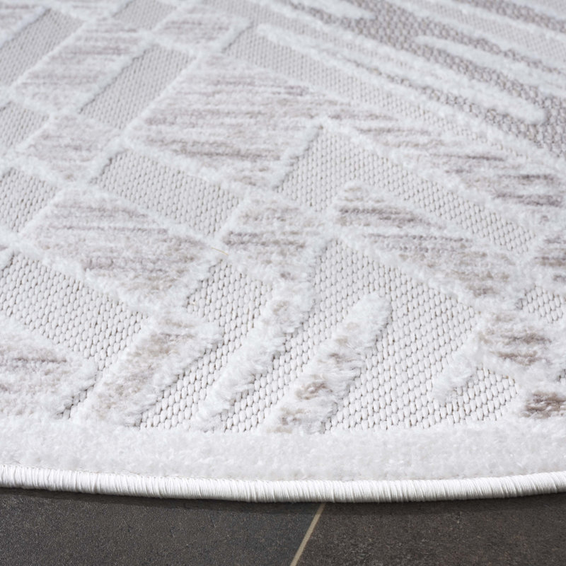 Tapis abstrait Sharilyn Performance, Carré 6 pi 7 po