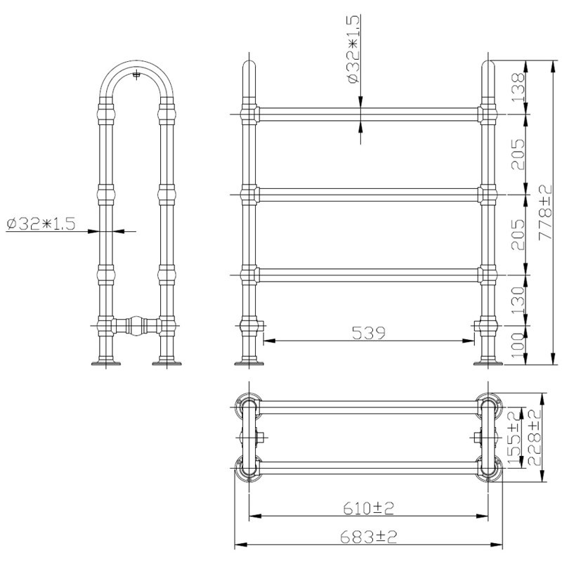 Traditional Towel Rail Heated Towel Rails
