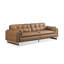 Causeuse-coussin modulaire en cuir véritable kaki-129162939