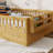 Full Size Floor Bed For Children With High Rails,Light And Storage Shelf-773451495