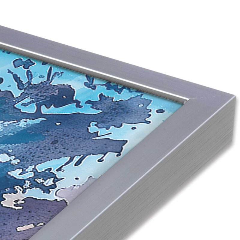 «Sunset Coastline View», reproduction encadrée, H 12,25 po x l 15,25 po, Chrome poli