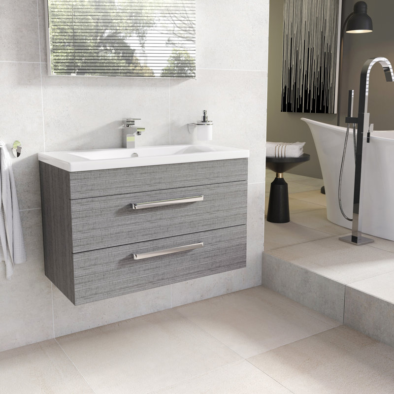 Whitfield 800mm Single Bathroom Vanity with Undermount Ceramic Basin, Ceramic