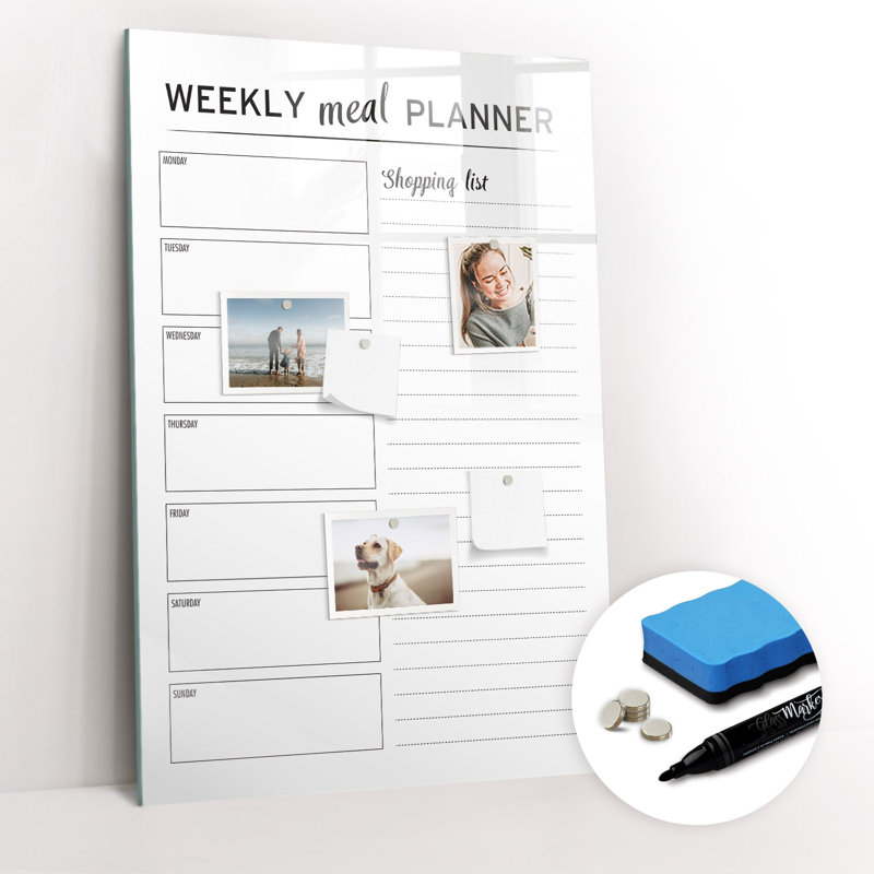 Magnetic Glass Dry Erase Board