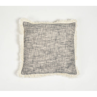 Fringed Cotton Pillow Cover