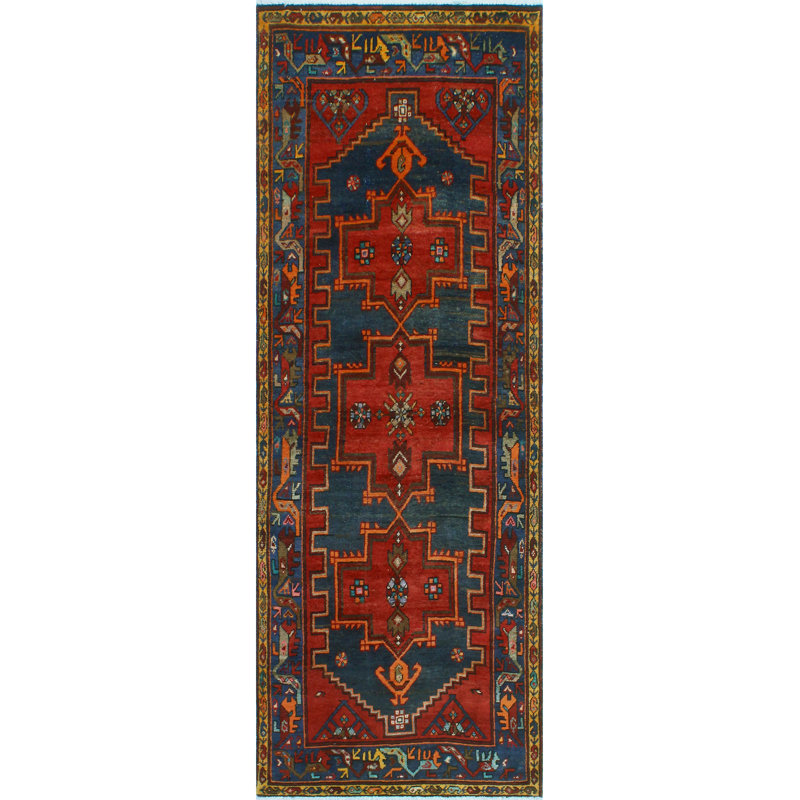 Khusbu Distressed Grover Red Runner