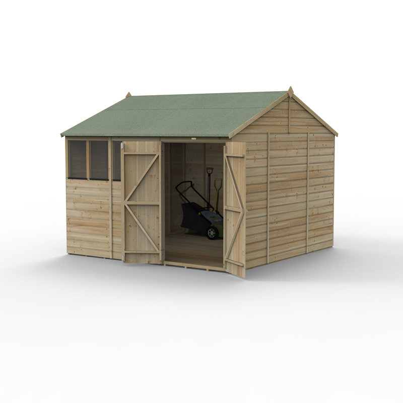  Beckwood 10x10 Pressure Treated Shiplap Apex Garden Shed