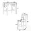 Ensemble de table de salle à manger extensible à abattants avec 2 chaises rembourrées pour petits espaces-129937478-129937476-129937474-129937472