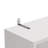 White Display Cabinet Ghore With 3-Layer 3-Drawer And 2 USB 2 Outlet 70.86in.H