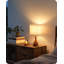 Petite lampe de table en bois massif 14,2 po