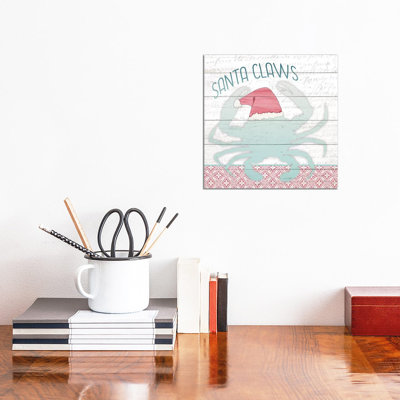 Santa Claws by Kimberly Allen - Wrapped Canvas Print