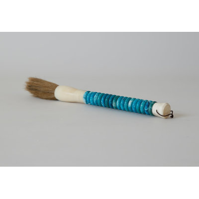 Shades Of Aqua Jade Abacus Disc Decorative Calligraphy Brush