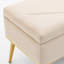 Banc de rangement en velours Dareen-71910501