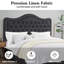 Lit tête de lit ajustable Winston Porter-409541875-409541877