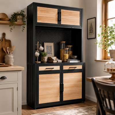 Buffet de cuisine avec garde-manger 82,7 po H 82,7 po