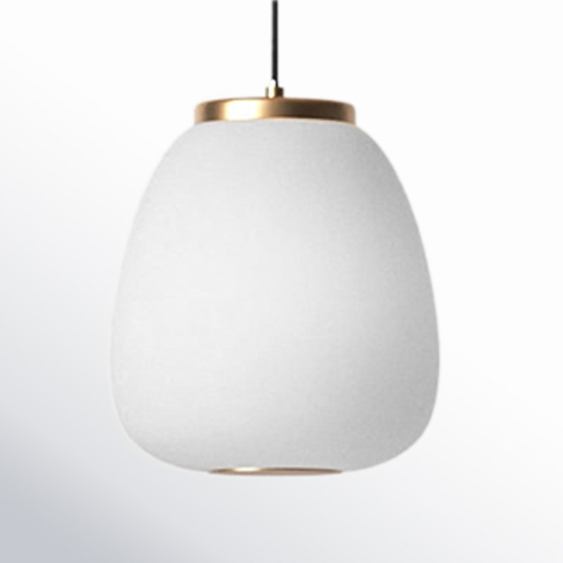 Luminaire suspendu simple à intensité variable 1 lumière Kace , H 8,75 po x l 7 po x P 7 po