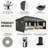 10' x 20' Heavy Duty Pop Up Canopy Tent, Waterproof Folding Party Tent with 6 Removable Sidewalls, Instant Outdoor Event Shelter for Backyard, Wedding, Market & Commercial Use, Black-126699440-126699443