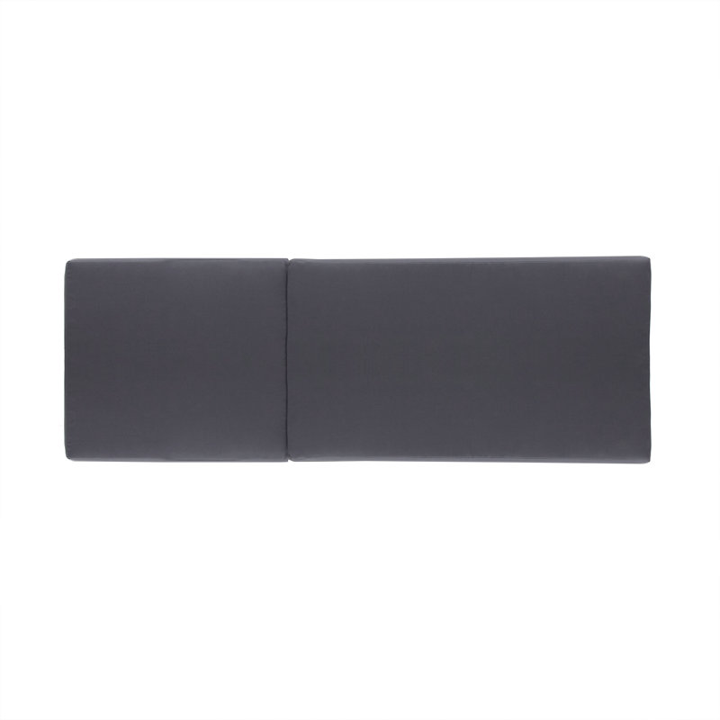 Broadway/ian Dark Grey Chaise Lounge Cushion 27.75" W X 76.25" D X 4.00" H Water-resistant Outdoor Patio Cushion, Dark Gray